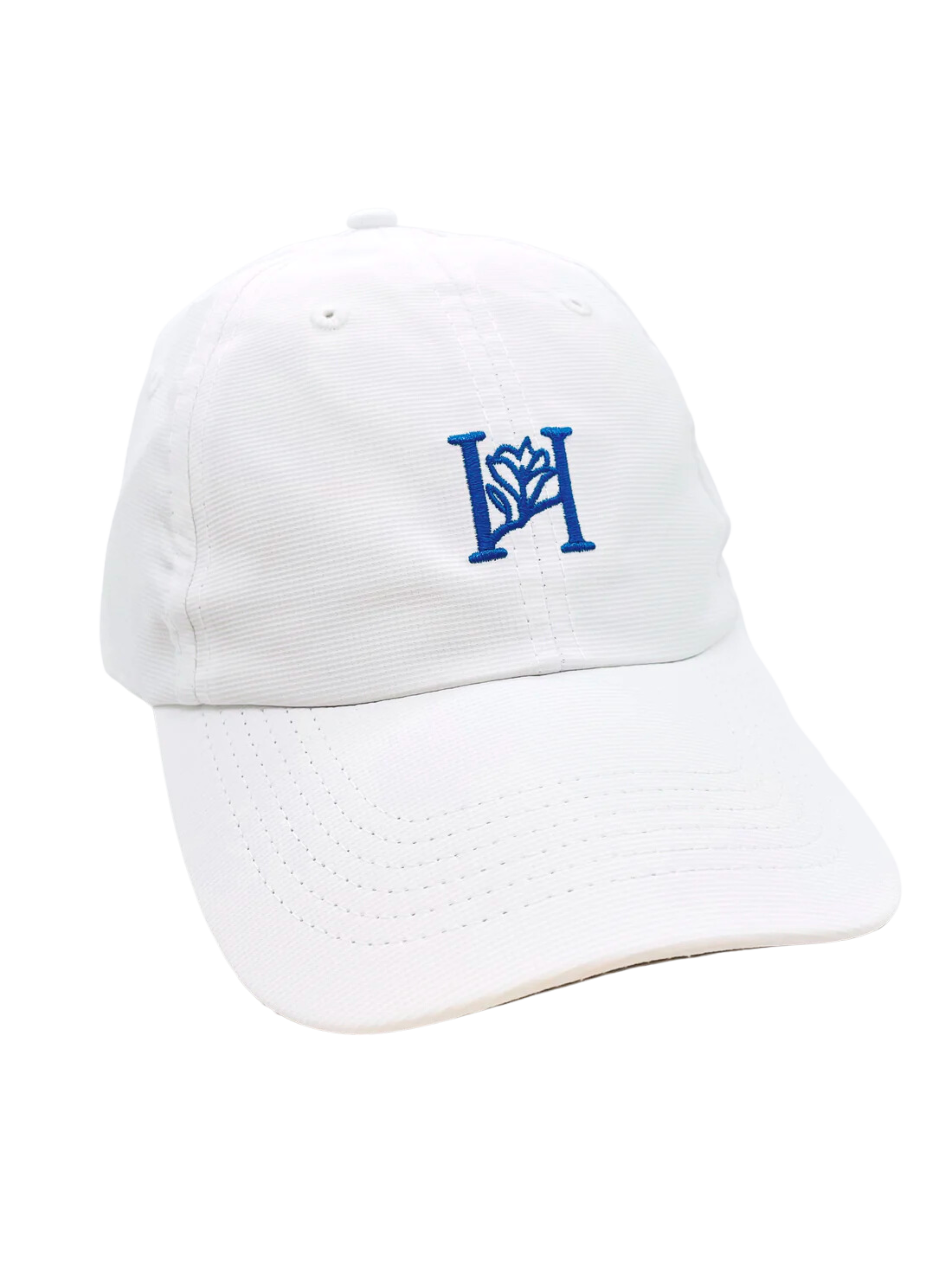 White Harlow Monogram Hat